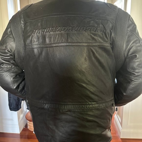 Harley Davidson Leather Motorcycle Jacket sz XXL - Picture 2 of 5